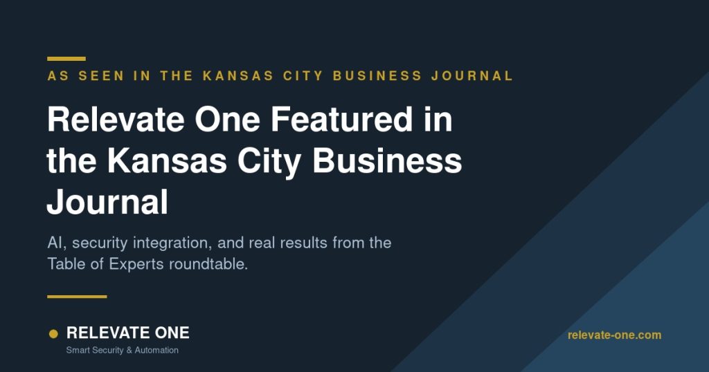 Relevate One Featured in KC Business Journal on AI & Security